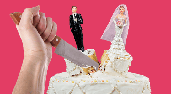 divorce cake