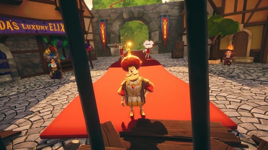 A screenshot from the VR game