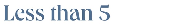 Less than 5