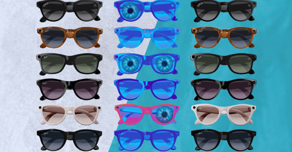 A collage of sunglasses.