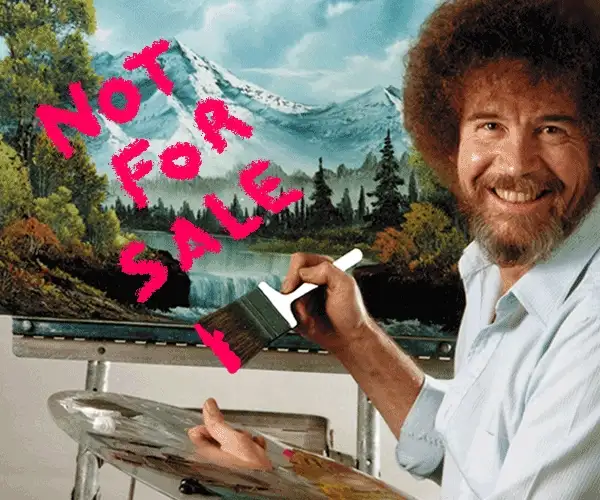 Why it’s nearly impossible to buy an original Bob Ross painting