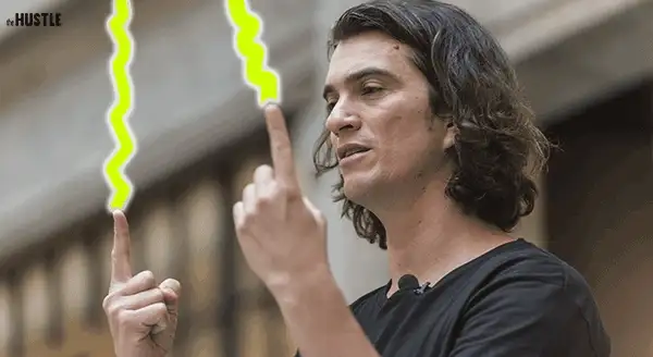 A GIF of Adam Neumann shooting lightning bolts out of his fingers.