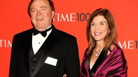 Harold Hamm with his now ex-wife