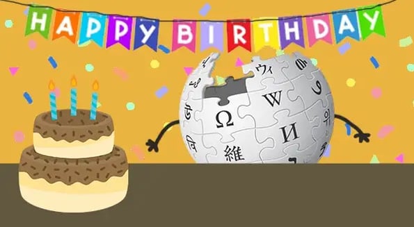 Happy 20th Birthday, Wikipedia - The Hustle