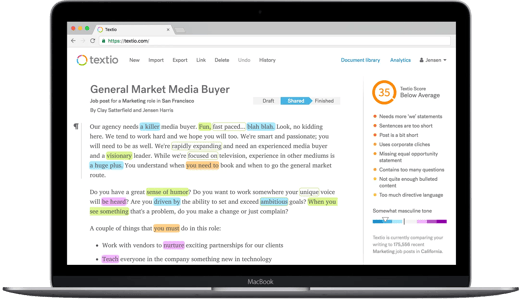 Companies are focusing on diversity with Textio, a new inclusive job-description startup 