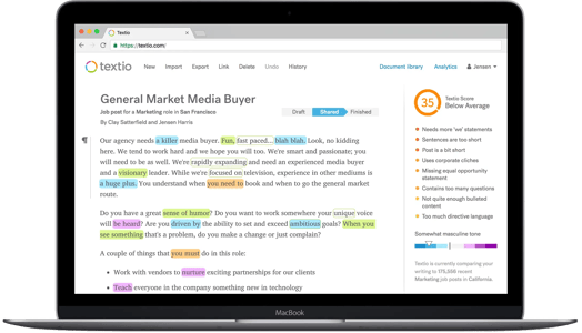 Companies are focusing on diversity with Textio, a new inclusive job-description startup 