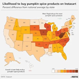 Pumpkin spice latte season is upon us. Here are the states that drink them the most.