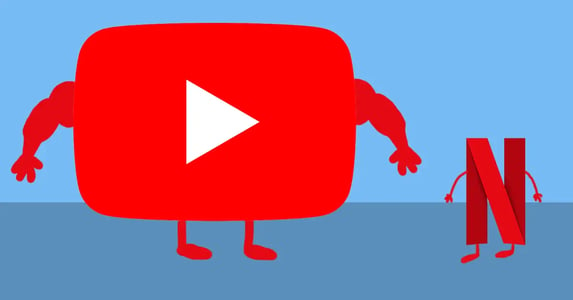 Is YouTube bigger than Netflix?