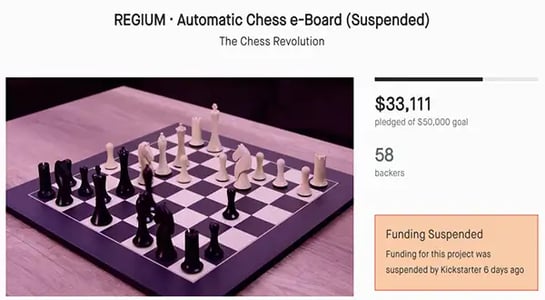 Sleuths called shenanigans on a robotic chess board. Kickstarter called checkmate.