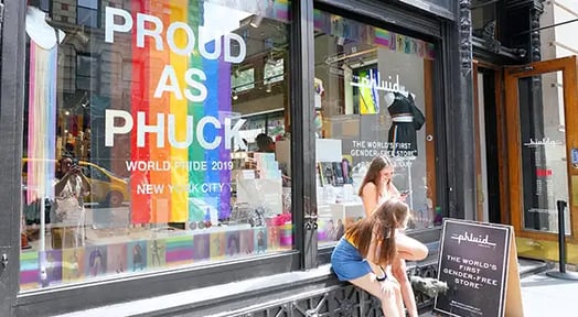 In the fashion world, gender is sooo last year