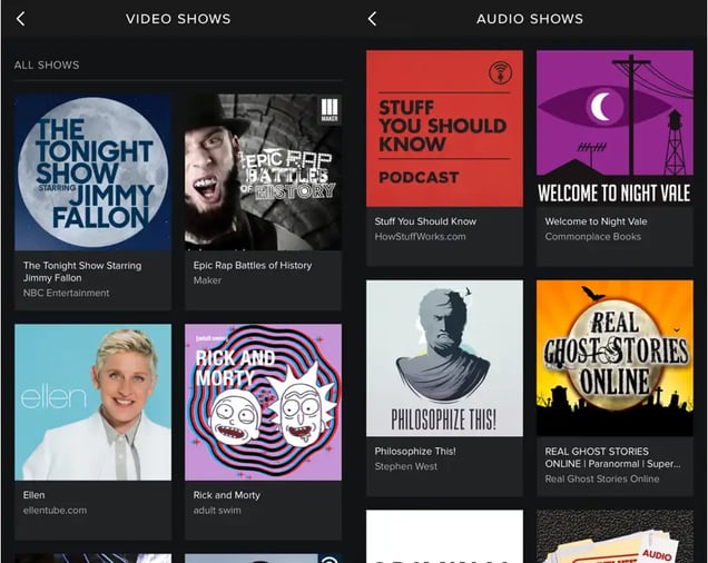 Spotify Now Lets Users Listen to TV Shows and Podcasts - The Hustle