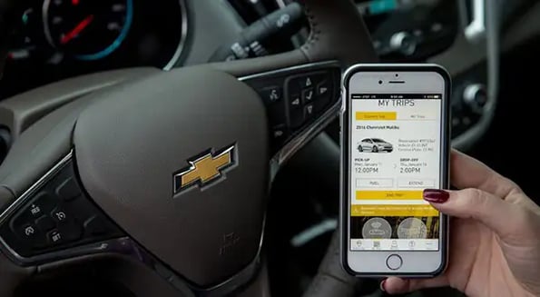 GM launched a car-sharing service that lets car-owners rent their Cadillacs for cash 