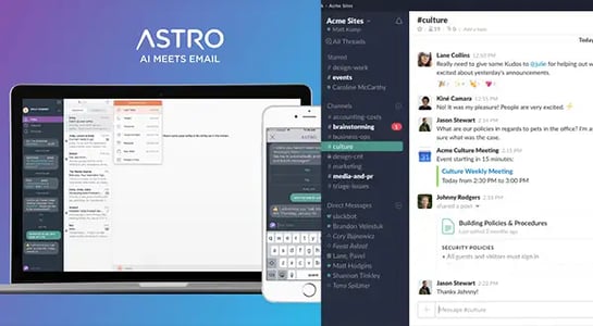 Slack acquires email app Astro as it inches closer toward digital workplace domination
