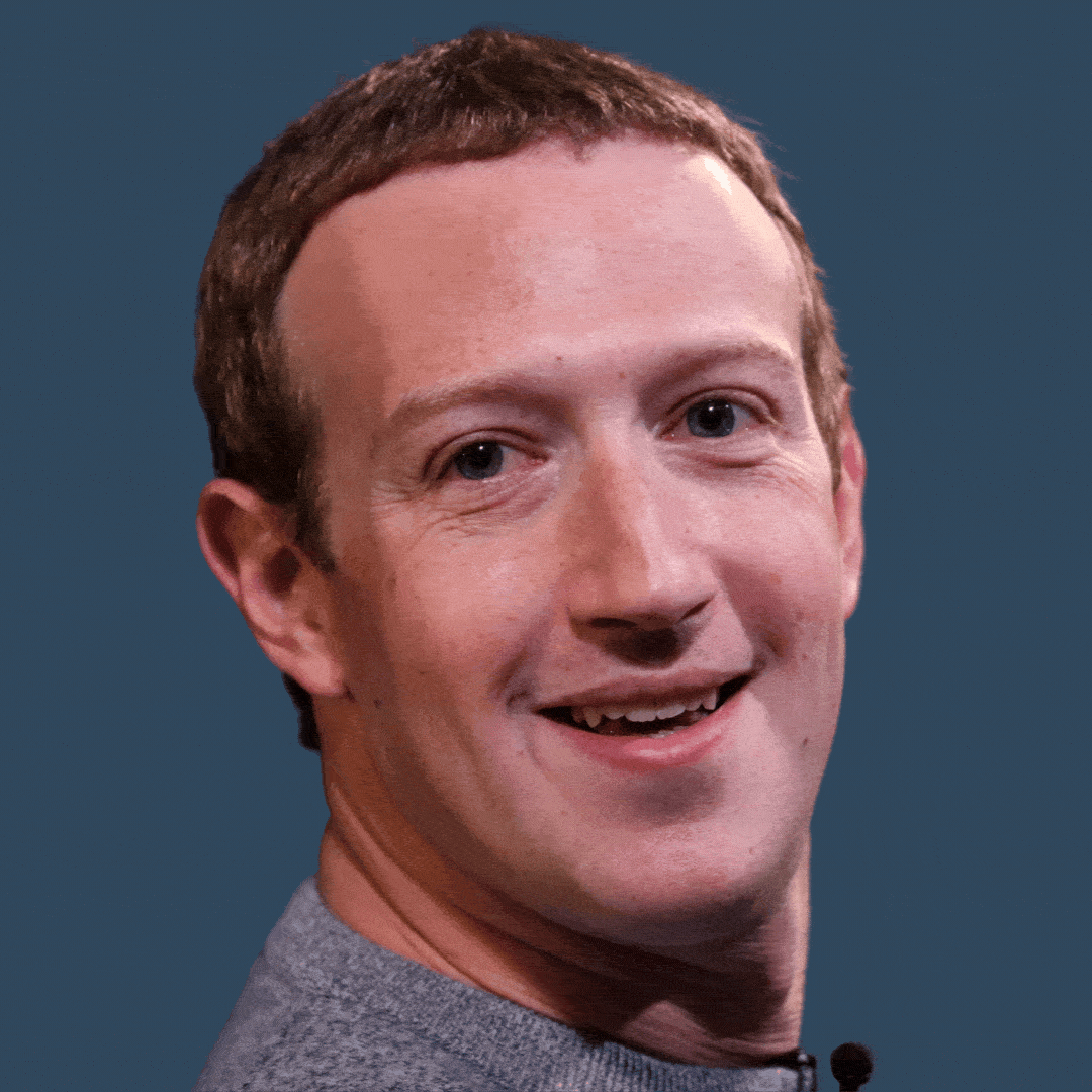 Meta CEO Mark Zuckerberg giving the thumbs up sign. 