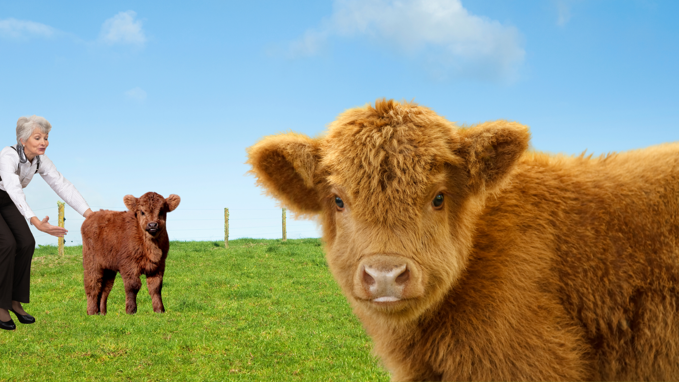 Save a farm, cuddle a cow